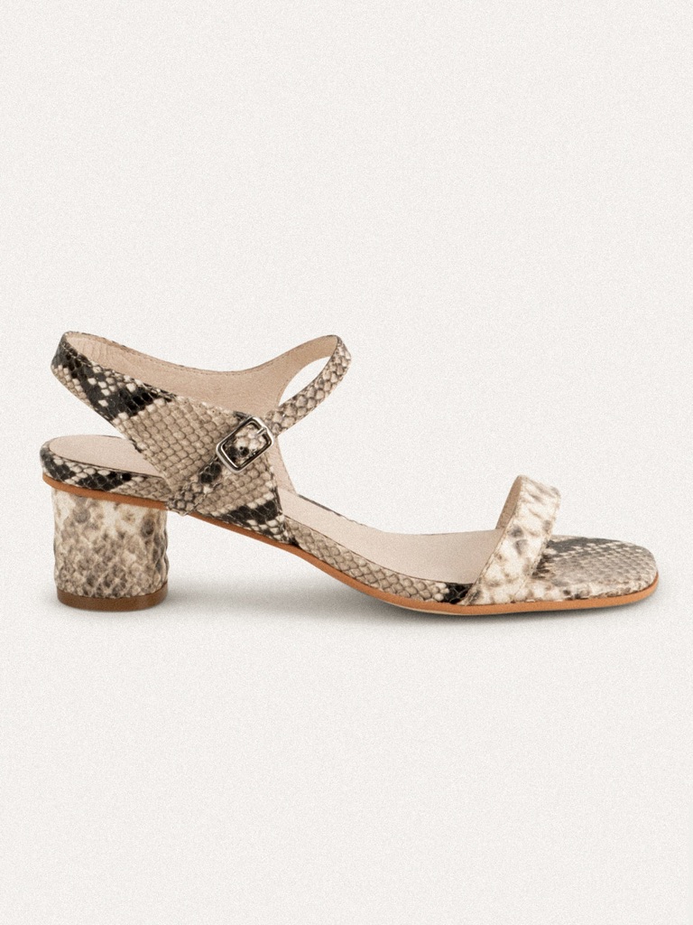 *Nib* Intentionally Blank Opinion Sandal In Snakeskin